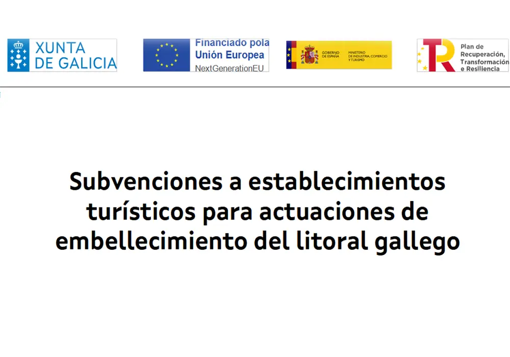 Subvenciones establecimientos turísticos